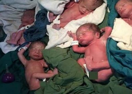 تولد پنج‌قلوها در بیمارستان زینبیه شیراز/ درخواست کمک پدر پنج‌قلوها از دولت