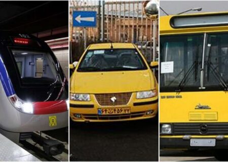 نرخ کرایه تاکسی، اتوبوس و مترو افزایش ندارد