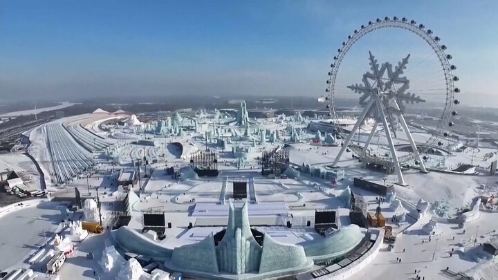 بزرگترین پارک برفی جهان در چین افتتاح شد